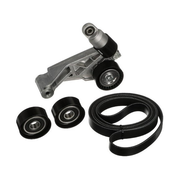Serpentine Belt Drive Component Kit - Compatible with 2012 - 2017 Jeep Wrangler 3.6L V6 Gas 2013 2014 2015 2016