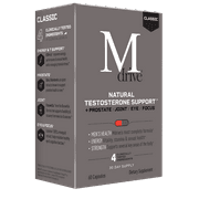 Mdrive Classic Testosterone Booster for Men, Support Healthy Prostate, Eyes, Joint, Energy, Stress Relief, KSM-66 Ashwagandha, Beta-Sitosterols, Lutein, Zeaxanthin, Boswellia, 60 Capsules