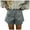 C-Grey120, variant on DHFJKG Women's Shorts Summer Casual Beach Bottoms High Waisted Plaid Side Button Elastic Waist Loose Fit Loungewear Shorts Stylish Trousers