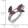 thumbnail image 3 of Bague Papillon en Argent Sterling 925 Zircon Cubique Cz, 3 of 7