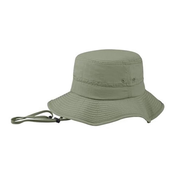 J7227 Taslon UV Outdoor Bucket Hat, Olive - Small & Medium