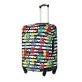 thumbnail image 2 of Daiia Trendy Colorful Pineapples 1 Luggage Cover, Thickened Washable Travel Luggage Covers, Elastic Unique Baggage Covers for 18-20 inch Luggage-Small, 2 of 9