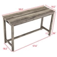 thumbnail image 4 of CQSXDA Functional Bar Table Set with Power Outlet, 4 Piece Industrial Dining Set for Living Room, Dining Room, and More，Brown, 4 of 13