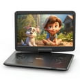 thumbnail image 1 of BOIFUN Portable DVD Player with 15.6" Large HD Screen, 6 Hours Rechargeable Battery, Support USB/SD Card/Sync TV and Multiple Disc Formats,Car Dvd Player with High Volume Speaker, 1 of 11