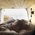 thumbnail image 3 of FSLiving Ceiling Mount RV Farmhouse Light Black Wall Light with ON/OFF Switch 12V RV Decorative Light RV Ceiling Light Farmhouse Light, 2700K Bulb Included 12 Volts Semi Flush Mount for RV Camper, 3 of 6