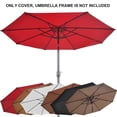 thumbnail image 2 of Sunrise 11.5ft 8-Rib Brown Outdoor Patio Umbrella Cover Canopy, 2 of 3