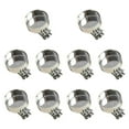 thumbnail image 1 of 10 Piezas Clips Metálicos para Velas Portavelas Sujetadores Ornamentales de Hierro Reutilizables Adecuados para de Navidad Celebraciones Regalos Plata, 1 of 7