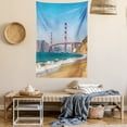 thumbnail image 2 of Landscape Tapestry, Panoramic View of Golden Gate Bridge San Francisco Coastline Nature Seascape, Wall Hanging for Bedroom Living Room Dorm Decor, 40W X 60L Inches, Blue Turquoise, by Ambesonne, 2 of 5