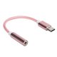 thumbnail image 2 of Adaptador de audio auxiliar tipo C a 3,5 mm Adaptador de auriculares de audio trenzado para Letv / XiaomiPink, 2 of 8