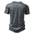 thumbnail image 4 of SwiftWear Men's Casual Henley Shirt Mens Button up Shirts Short Sleeve Athletic Gym Active T Shirt, Dark Gray-L, 4 of 7
