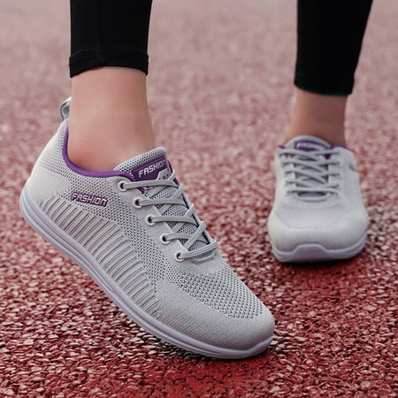 

Christmas Fashion Women Outdoor Mesh Lace-Up Sports Shoes Runing Breathable Shoes Sneakers