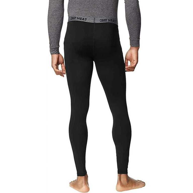 32 Degrees Men's Heat Performance Mesh Legging Black Small Base Layer Pant  - Leggings & Pants, Facebook Marketplace