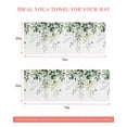 thumbnail image 6 of Eucalyptus Leaf Yoga Towel for Hot Yoga Non Slip, Weeping Green Botanical Summer Yoga Mat Towel Absorbent Yoga Sweat Towels Microfiber Hot Yoga Blanket for Bikram Pilates 26"x70", 6 of 7