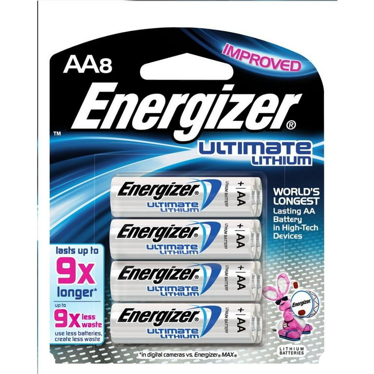 8 Energizer Ultimate Lithium AA Battery - Exp 2036 39800062826