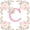 Pink White C, variant on Catabedysis Rustic Botanical Floral Zipper Twin Comforter Sets with Fitted Sheet and 2 Pillowcases,Pink Monogrammed P Design Zipper Bedding Set For Girls,Pink Reversible,4 Pieces