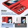 thumbnail image 4 of Compatible with Samsung Galaxy Z Fold 5 Case for Women Men Ultra Cute Slim Samsung Z Fold 5 Protective Case Clear Shockproof Silicone Transparent Phone Case Cover (Red), 4 of 12