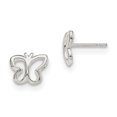 thumbnail image 1 of Sterling Silver Butterfly Post Earrings QE8635, 1 of 2