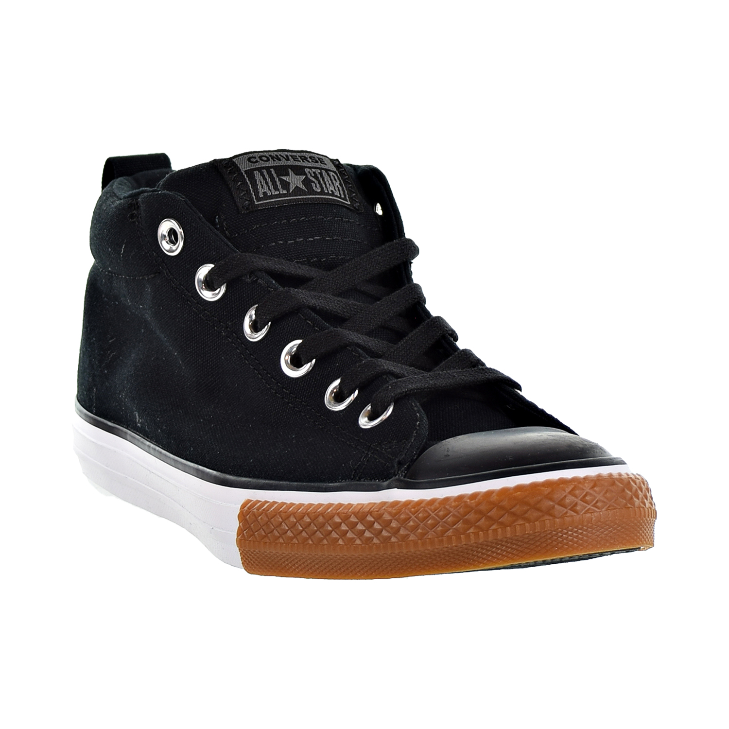 Converse Chuck Taylor All Star Street Mid Kids Shoes Black/Black/White 661908f - image 2 of 6
