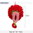 thumbnail image 3 of Corona Pierna Elfo Navidad Guirnaldas Patas (patas) Rojo, 3 of 4