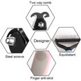 thumbnail image 3 of Pet Grooming Undercoat Rake with Two-Side Safe Hair Removal Comb-Blue, 3 of 8