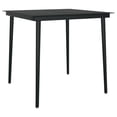 thumbnail image 6 of vidaXL Patio Dining Set Outdoor Dining Set Garden Table and Chair Set Black, 6 of 43