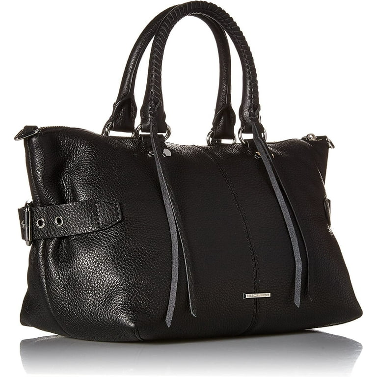 Rebecca Minkoff Moto Satchel Tote, Black - Walmart.com