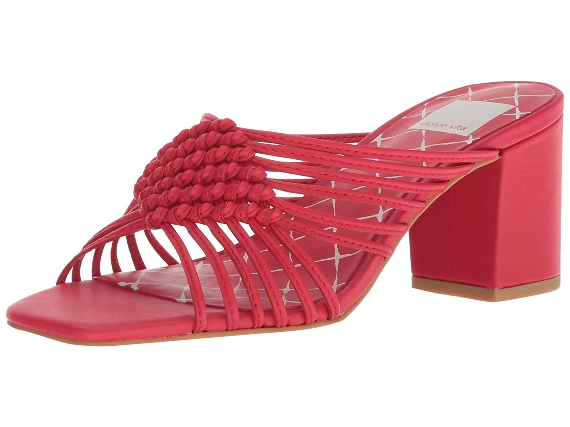 dolce vita red sandals