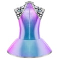 thumbnail image 2 of TSSOE Robe Fille Enfants Alien Mignonne Anime Robe de Danse Paillettes Sans Manches Évasée Ligne A Tenue de Danse Cosplay Bleu 14, 2 of 7