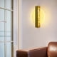 thumbnail image 2 of Aplique de pared LED acrílico redondo: luminaria interior cálida y elegante de un solo color, glamour dorado, 2 of 8