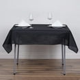 thumbnail image 5 of BalsaCircle 54" x 54" Square Polyester Tablecloth - Black, 5 of 7