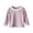 Purple, variant on fatyb Toddler Girls Ribbed Knit Tops Crew Neck Long Sleeve Shirts Girls Cute T-Shirts with Lace Trim