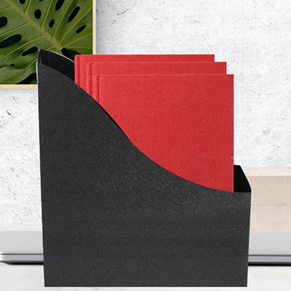 3 Pcs File Storage Box Magazine Holder Bookshelve Shelf Stand Desk for Office Vertical Folder Organizer Organizers Accessories Student Use
