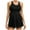 Black, variant on Edvintorg Two Piece Swim Dress with Boyshorts for Women Hollow Out Swimsuits Flowy Bathing Suits Vintage Loose Fit Swimwear