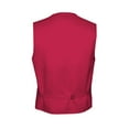 thumbnail image 3 of Best Tuxedo Men's Solid Satin Formal, Tuxedo, Wedding, Prom, Cruise Vest, Tie & Hankie Set in Fuchsia, 3 of 4