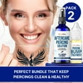 thumbnail image 4 of BodyJ4You Piercing Aftercare Spray Keloid Bump Removal Piercing Hole Cleaner - Earring Hole Cleaner Piercing Floss Ear Hole Cleaner - Natural Saline Wound Wash - Pierced Ears Nose Cleaning Kit, 4 of 9