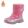 thumbnail image 2 of Otqutp Children Round Toe Shoes&nbsp;Girls Boys Snow Boots Outdoor Warm Comfortable Non Slip Mid Calf Padded Small Big Kids Winter Shoes(Pink,5.5-6 Years), 2 of 7