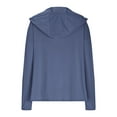 thumbnail image 5 of Pitauce Womens Lightweight Zip Up Hoodies Sun Shirts Long Sleeve Rush Guard UPF 50+ Sun Protection Hooded Jacket Outdoor Hiking Running Athletic Sunscreen Shirt with Zipped Pocket, 5 of 8