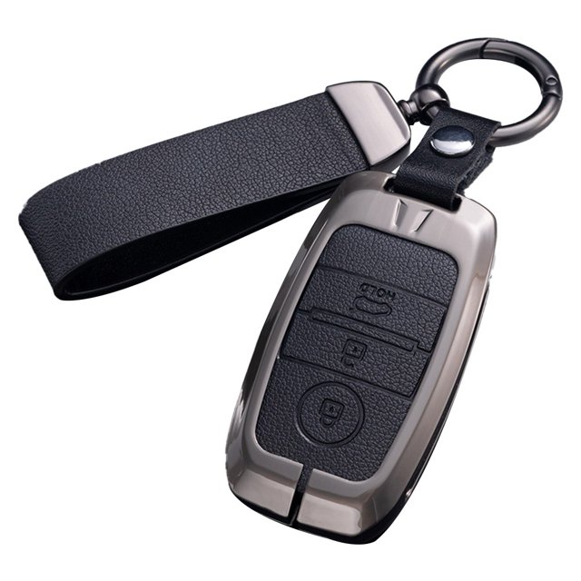 Yimiti Car Key Cover Case For Kia For Soul For Optima For Cerato For Rio For Sorento,Style B Black