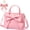 Pink, variant on Cute Purses for Women Leather Crossbody with Bow Charm Small Handbags with Adjustable Shoulder Strap