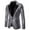 Silver, variant on Augper Men's Blazers & Suit Jackets,Autumn Winter Fashion Personality Solid Color Casual Suit Jacket,Mens Business Top Coats