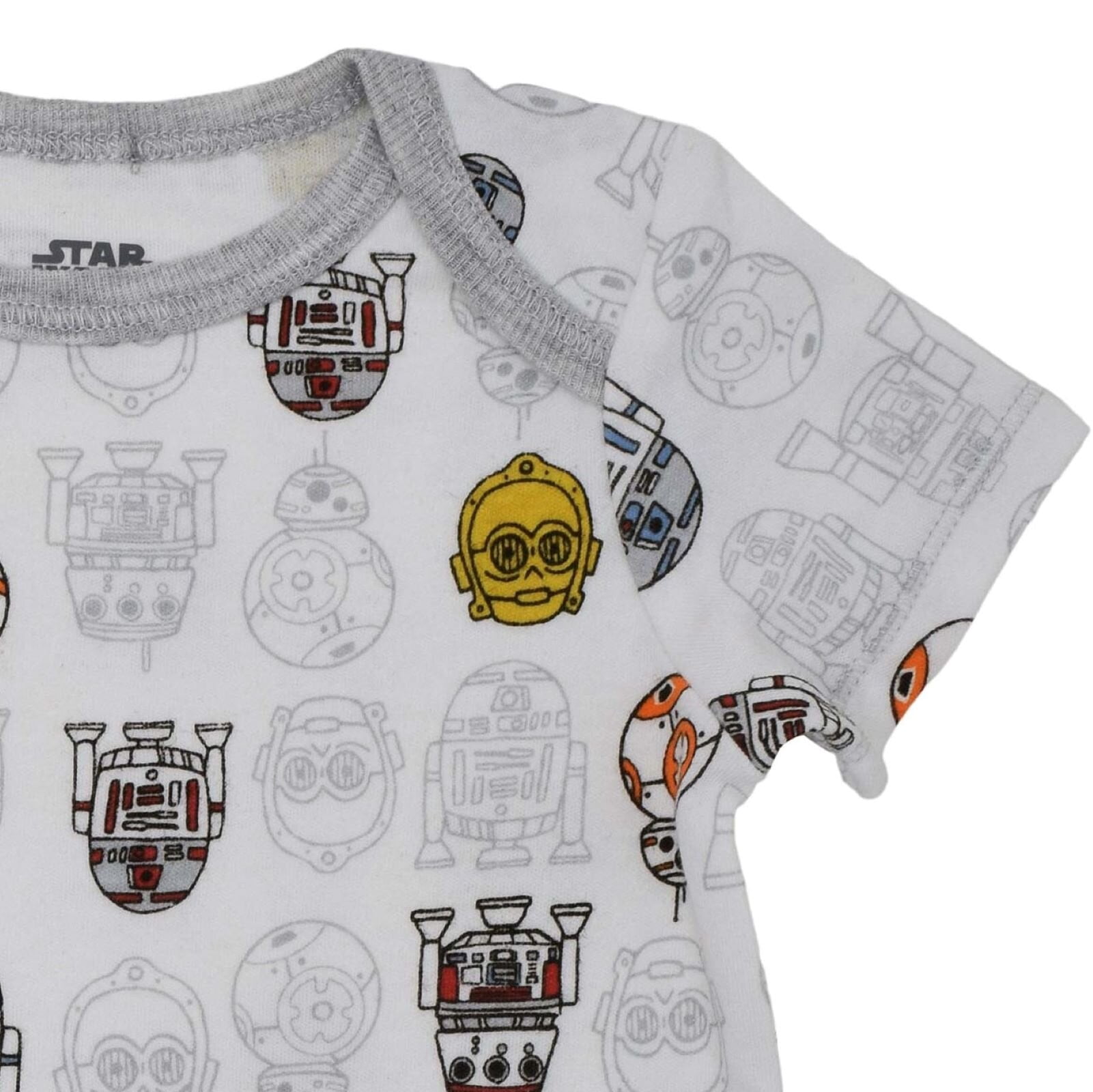 Star Wars Baby Boy or Girl 5-Pack Short Sleeve Bodysuits Star Wars Red Black