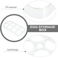 thumbnail image 3 of Organizador de huevos para refrigerador, estante para huevos para refrigerador, huevera para mantener los huevos frescos, diseño que ahorra espacio para almacenamiento en la cocina, acrílico, 3 of 5