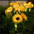 thumbnail image 4 of Luces Estaca Solar Led Girasol Al Aire Libre EXTERIOR ESTACIÓN SOLLO GARDÍA Impermeable 6 Cabeza para El La Pasarela, 4 of 9
