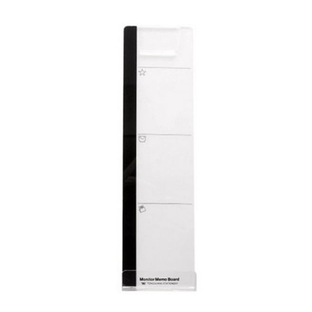 1 Pce Tableau Mémo pour Moniteur d'Ordinateur Tableau de Messages d'Ordinateur Fournitures de Bureau Pinces pour Notes d'Ordinateur Accessoires de Bureau à Domicile Décorer à Droite