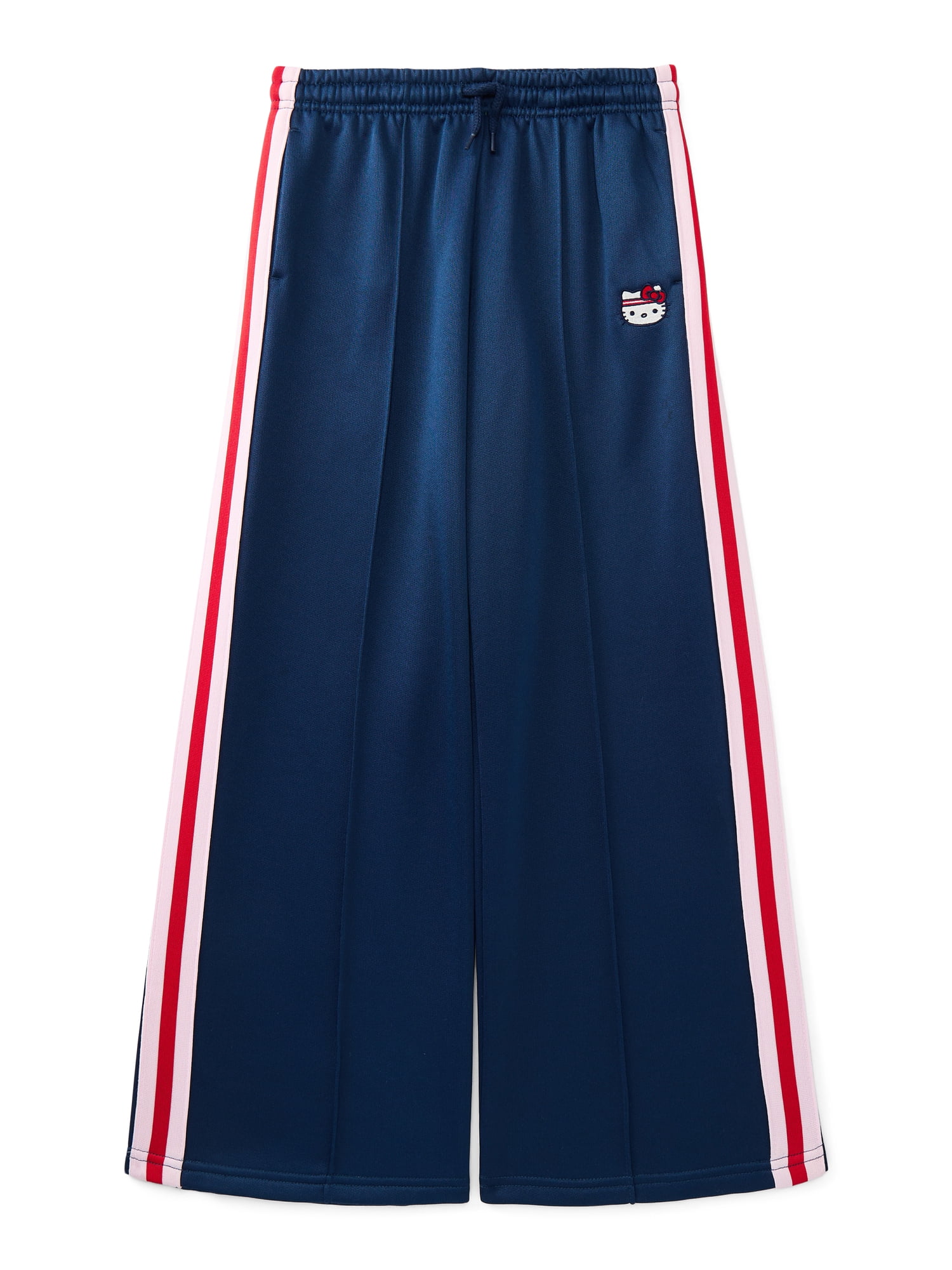 Wonder Nation Hello Kitty Girls Graphic Track Pants, Sizes 4-18