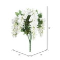 thumbnail image 5 of Vickerman 19 " Artificial White Wisteria Bush., 5 of 7