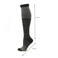 thumbnail image 2 of Penkiiy Compression Socks for Men Color Pattern Pressure Stocking Men Women Elasticity Stocking Outdoor Movement Dark Gray Socks, 2 of 3