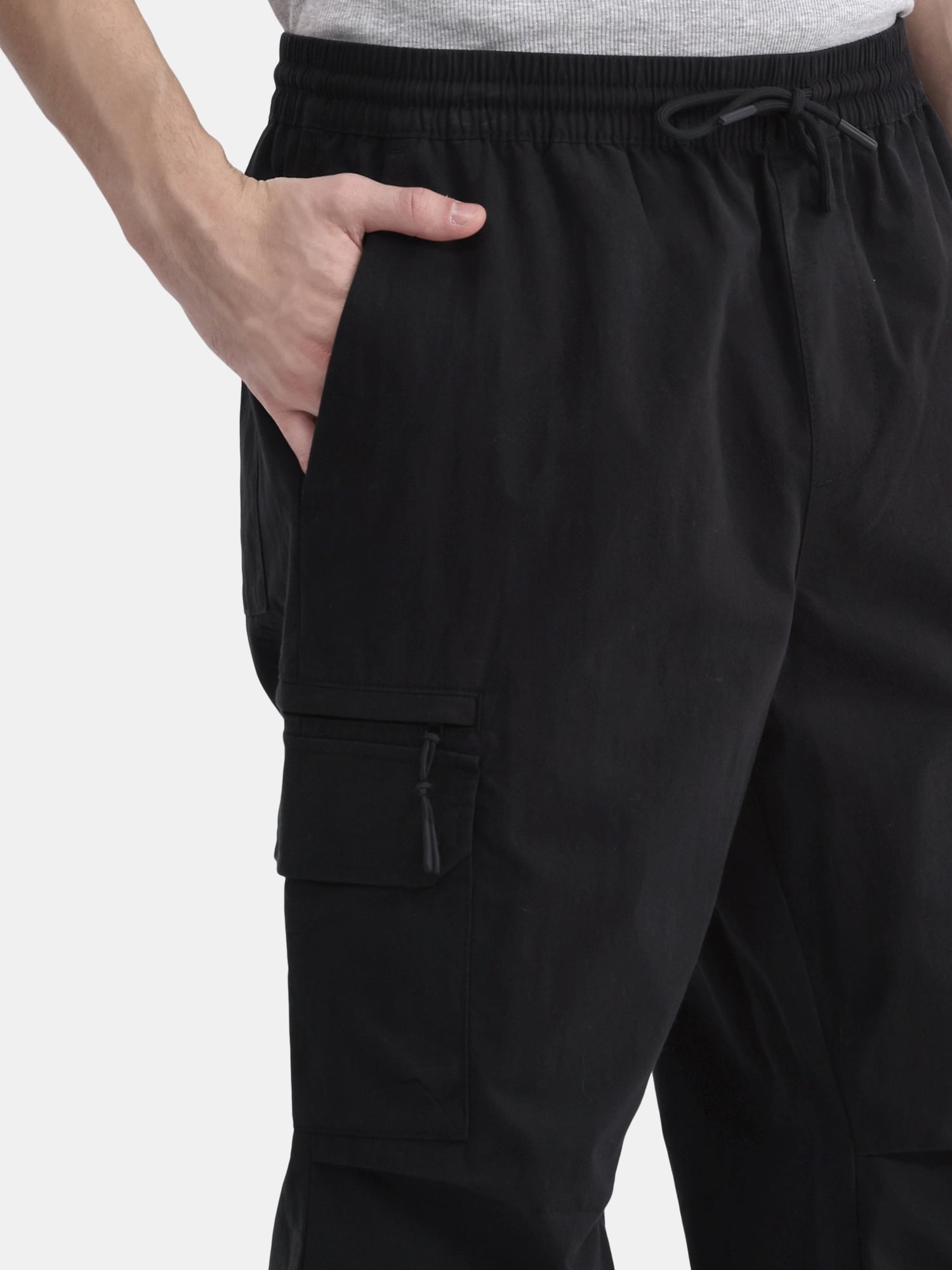 No Boundaries Men's & Big Men's Twill Cargo Pants, Size XS-5XL