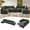 Green, variant on Vinform 121.2" U-Shaped Modular Sectional Cloud Couch, Built-in Bluetooth Speaker, USB Ports, Cup Holders, Storage Console, Convertible Chaise Sofa, Green