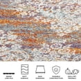 thumbnail image 4 of Safavieh Madison Jayme Oriental Area Rug, Light Gray/Rust, 6'7" x 6'7" Round, 4 of 9